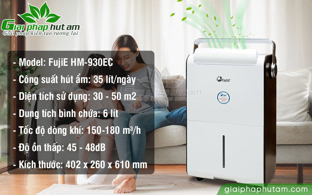 Thông số kỹ thuật máy hút ẩm dân dụng FujiE HM-930EC